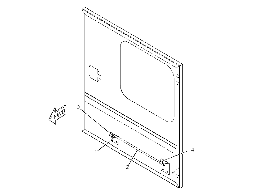 DOOR AS-REAR 2612591 CAT