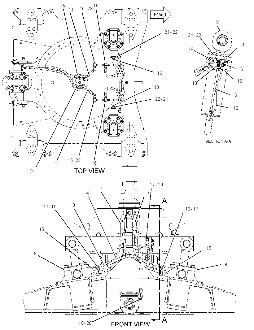 CYLINDER & LINES GP-TILT 2249037 CAT