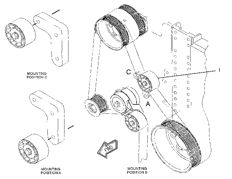 IDLER GP-BELT 3348860 CAT