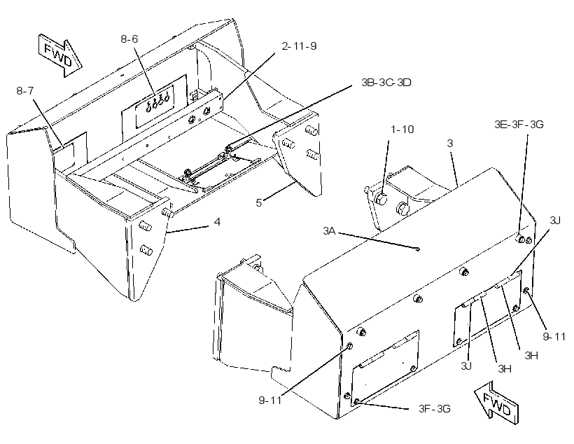 COVER GP-REAR HYDRAULIC 2311466 CAT