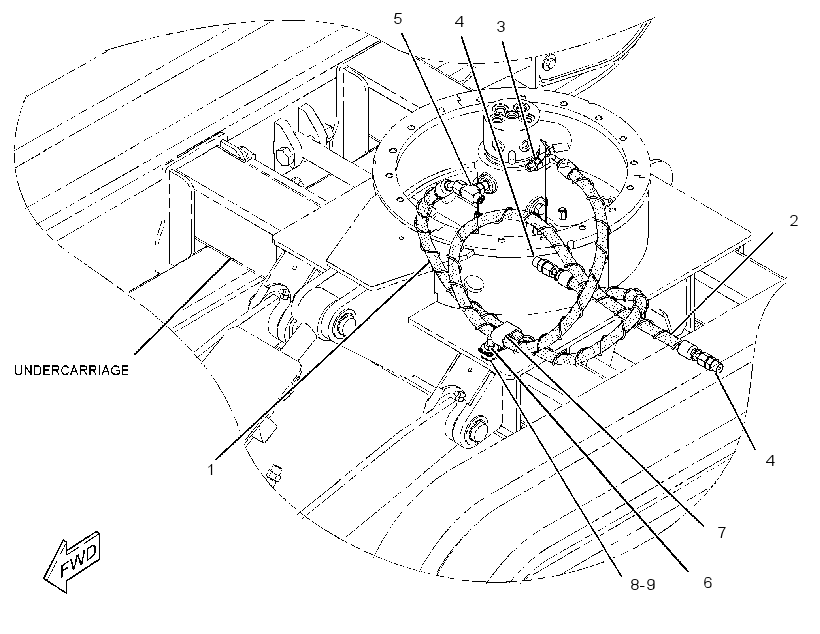 LINES GP-UNDERCARRIAGE CYL 2303405 CAT