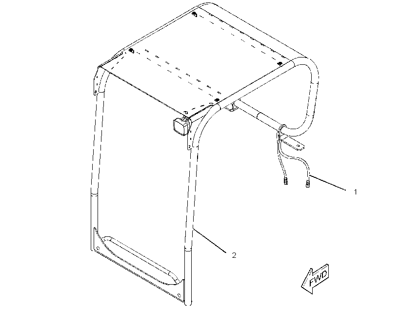CANOPY GP-OPEN ROPS 2608421 CAT