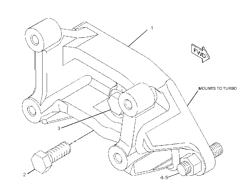SUPPORT GP-TURBOCHARGER 2726111 CAT