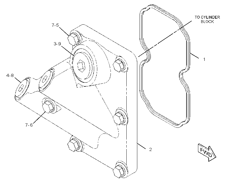 COVER GP-WATER OUTLET 2692167 CAT