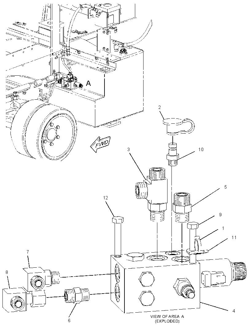 VALVE & MTG GP-FLOW DIVIDER 2512083 CAT