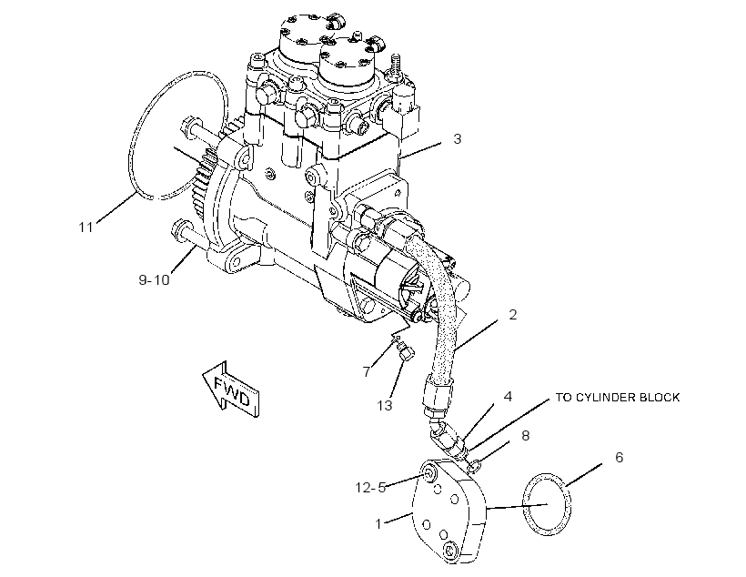 PUMP & MTG GP-FUEL INJECTION 2744832 CAT