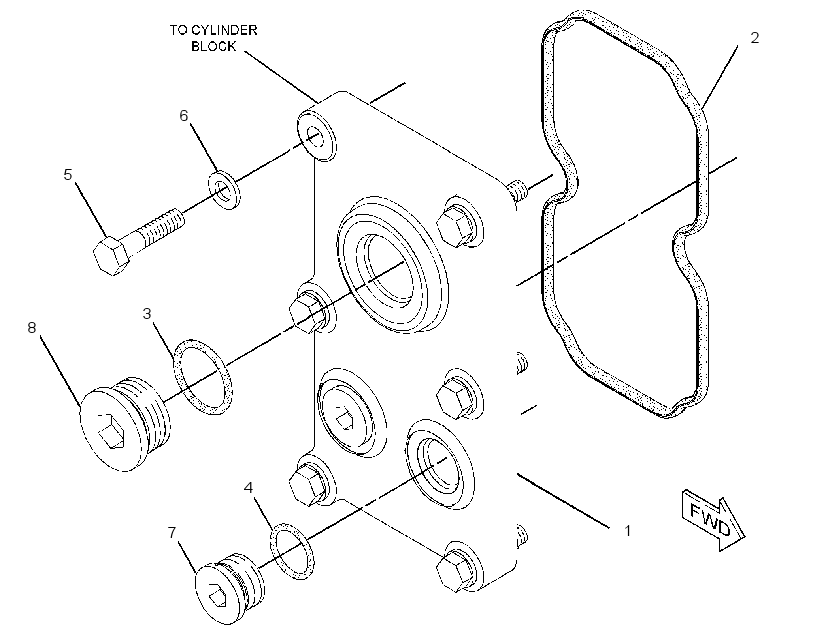 COVER GP-WATER OUTLET 2610975 CAT