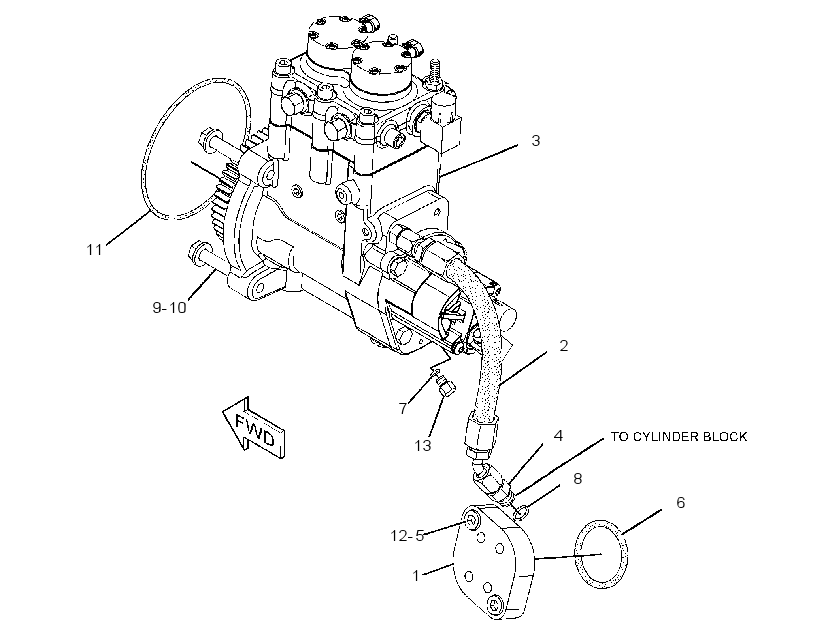 PUMP & MTG GP-FUEL INJECTION 2748119 CAT