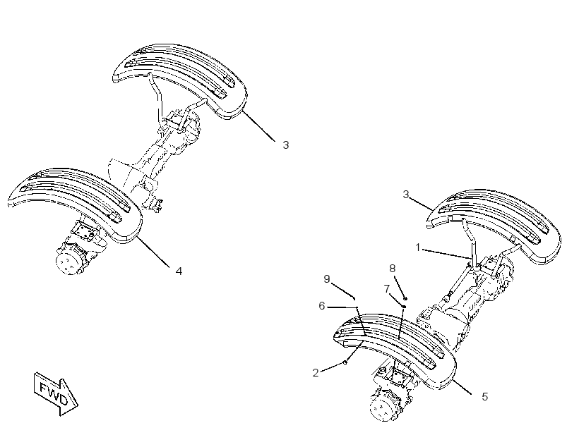 FENDER & MOUNTING GP 2567522 CAT