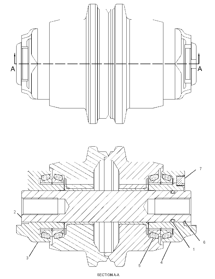 ROLLER GP-TRACK-CENTER FLANGE 2346206 CAT