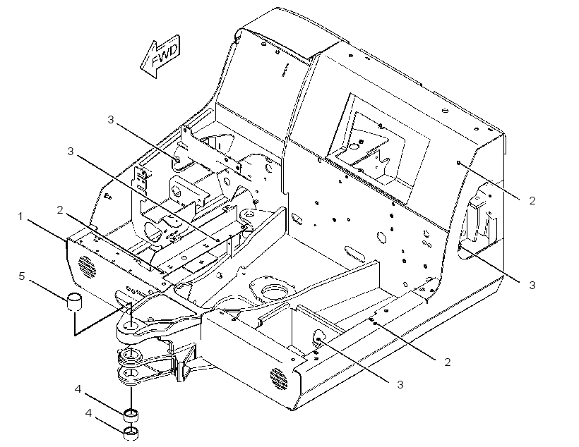 FRAME & BEARING AS 2446985 CAT