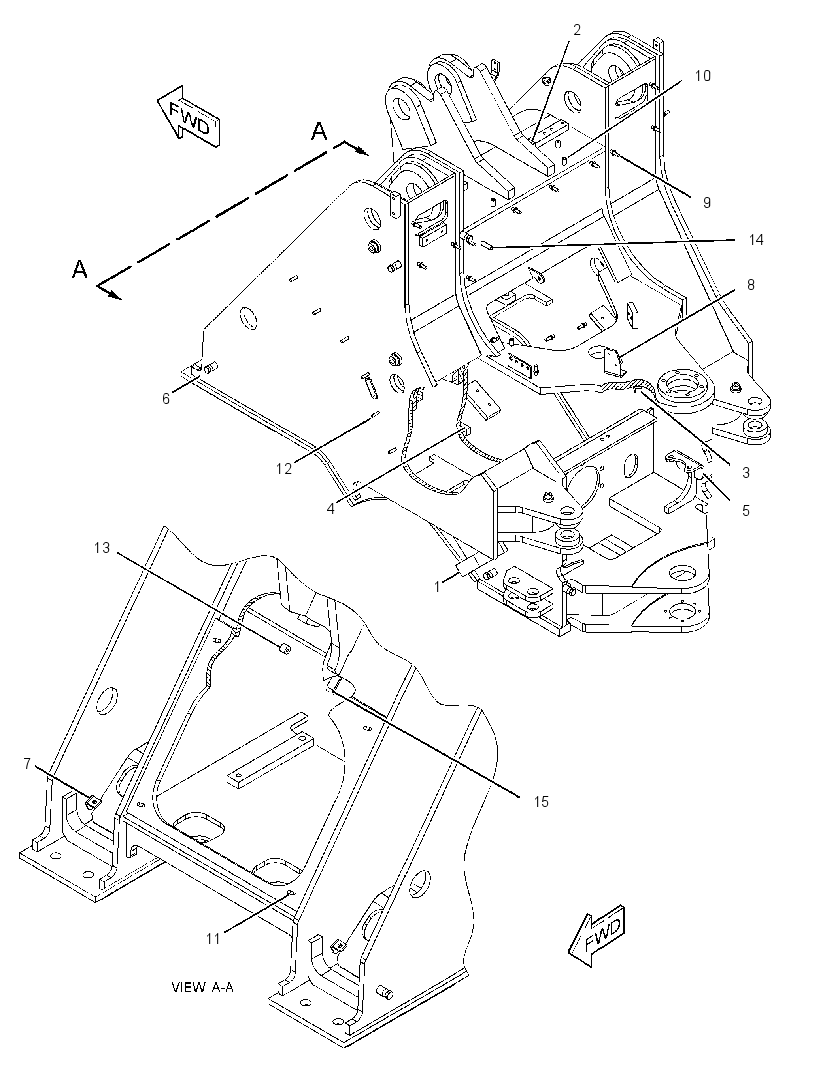 FRONT FRAME ASSEMBLY 1853648 CAT