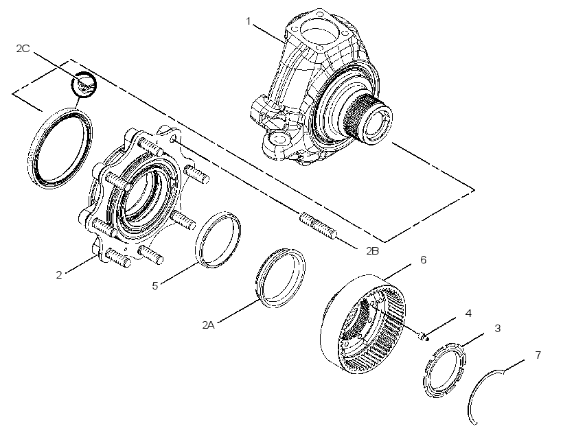 HOUSING & FLANGE GP-AXLE 2099885 CAT