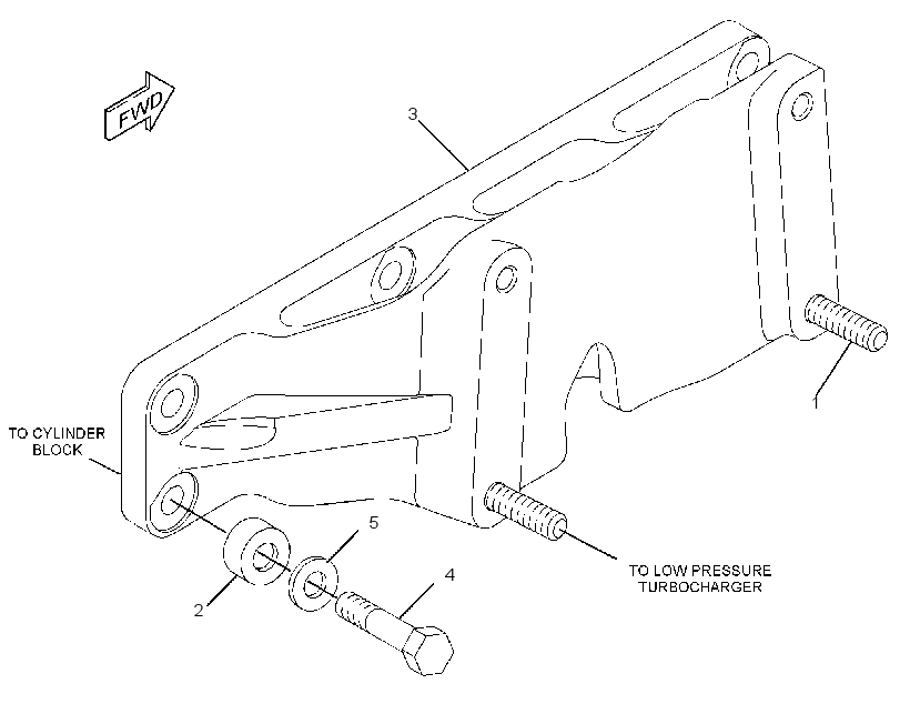 SUPPORT GP-TURBOCHARGER 2718746 CAT