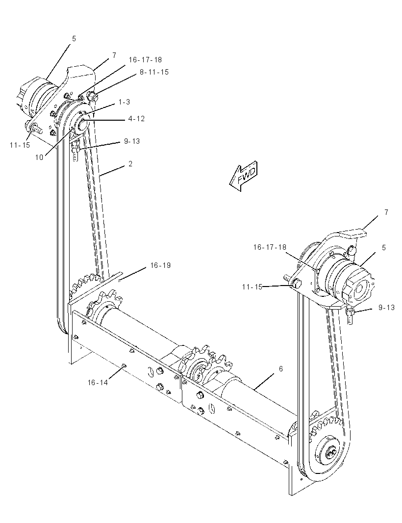 DRIVE GP-CONVEYOR 2286808 CAT