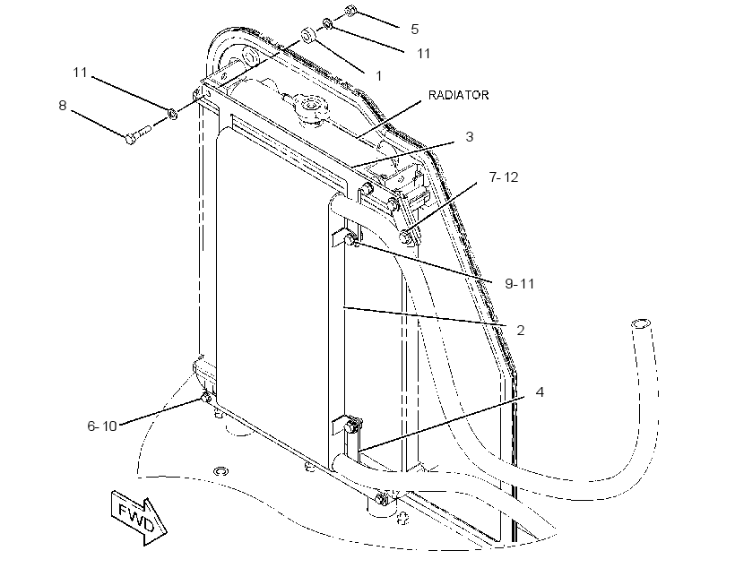 COOLER & MTG GP-HYDRAULIC OIL 2403238 CAT