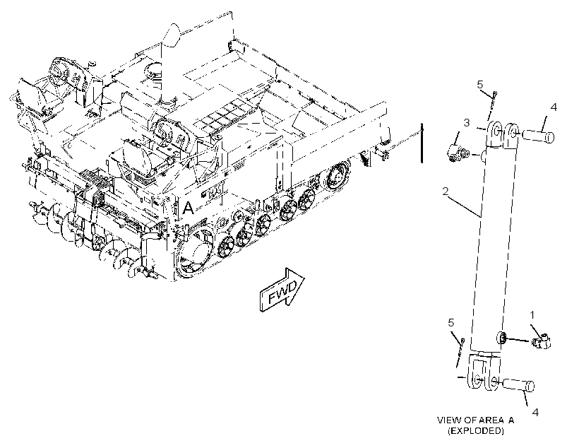 CYLINDER & MTG GP-SCREED HOIST 2496635 CAT