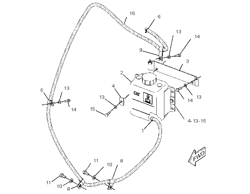 RECOVERY GP-COOLANT 2305703 CAT