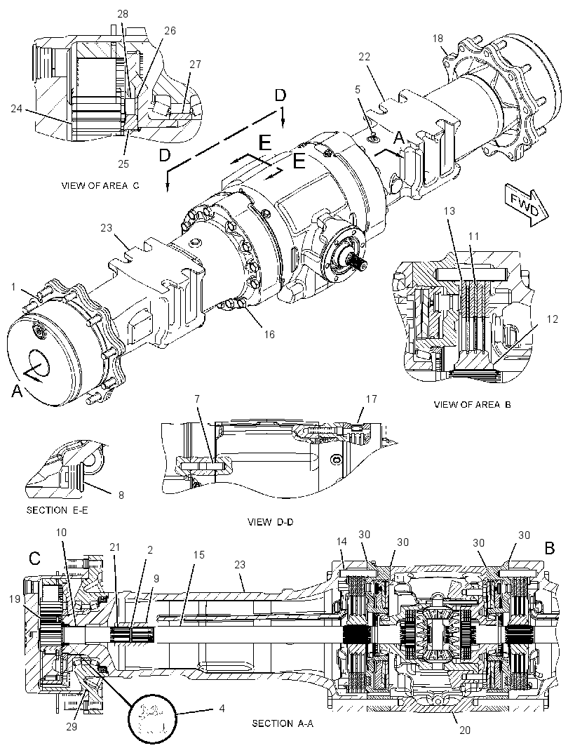 AXLE GP-DRIVE 2024173 CAT