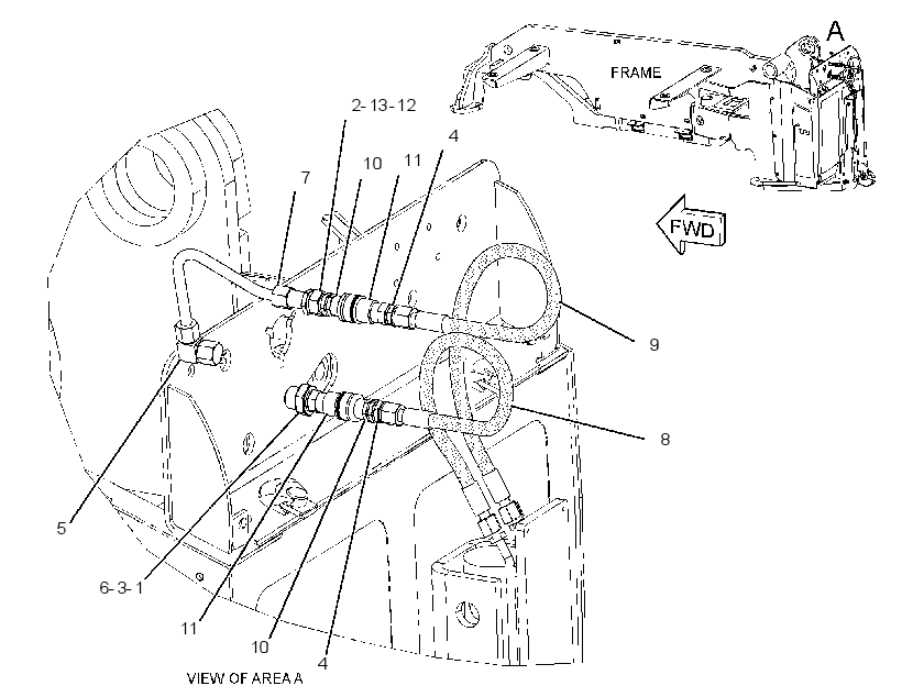LINES GP-HITCH 2254934 CAT
