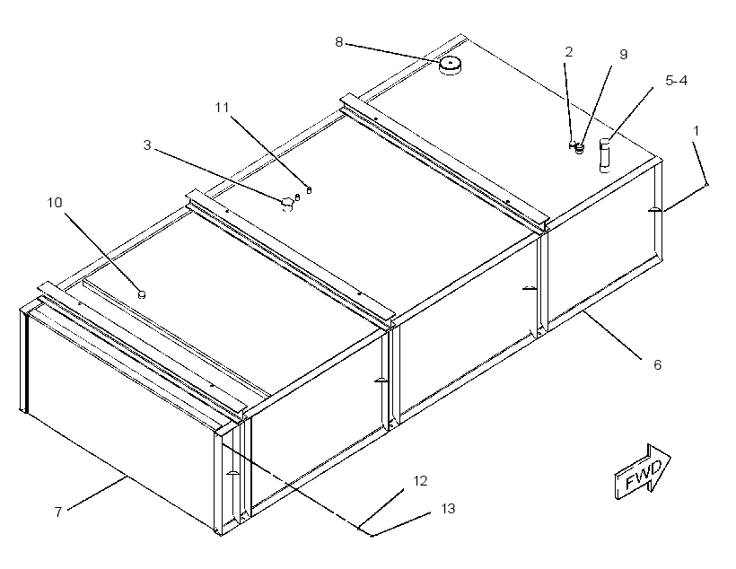 TANK & BASE AS-FUEL 2647165 CAT