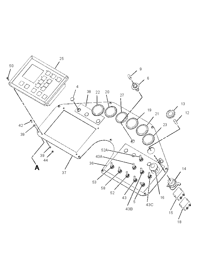 CONSOLE GP-INSTRUMENT 2577782 CAT