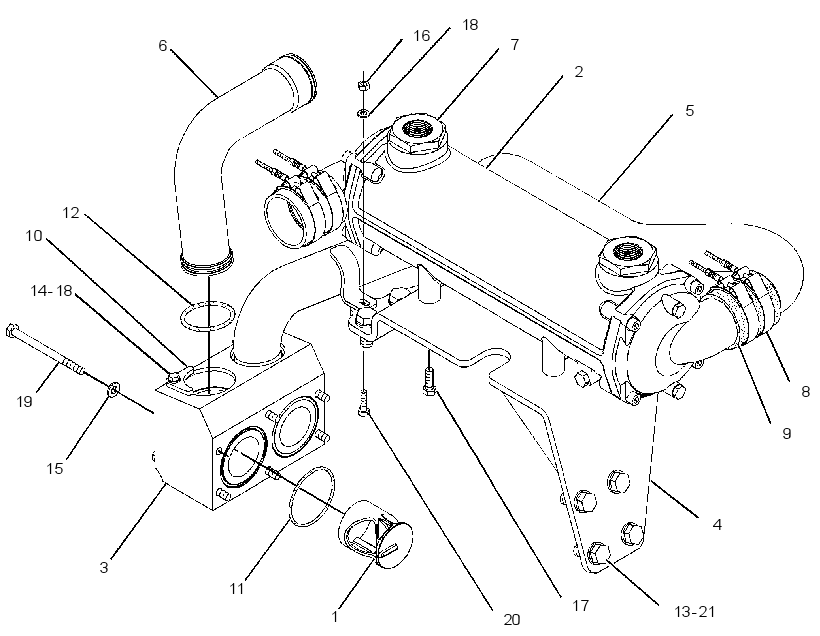 COOLER GP-OIL 2348100 CAT