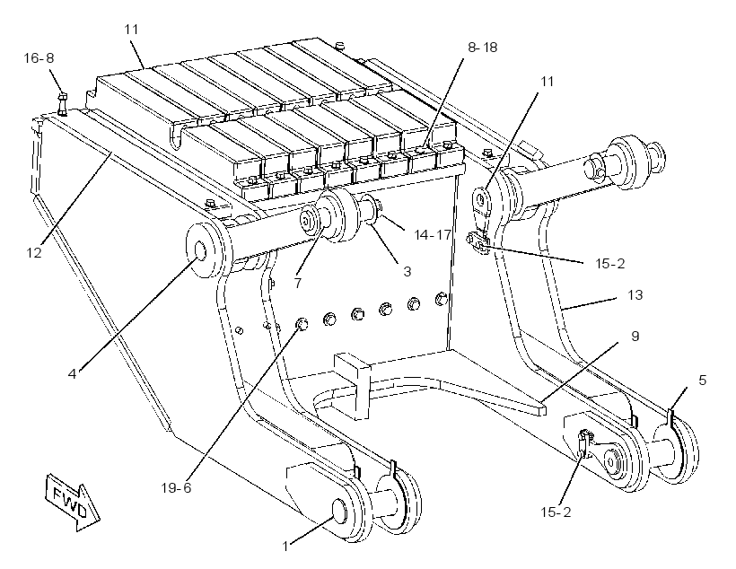 COUNTERWEIGHT GP-REAR 1431233 CAT