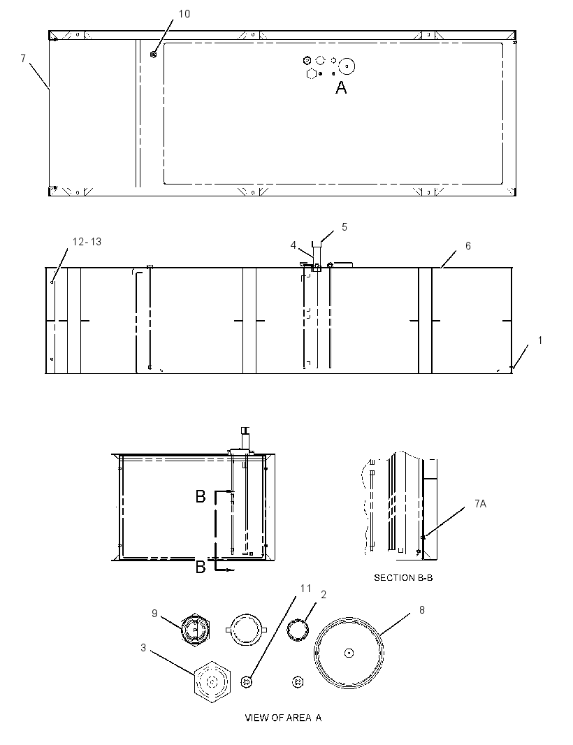 TANK & BASE AS-FUEL 2647158 CAT