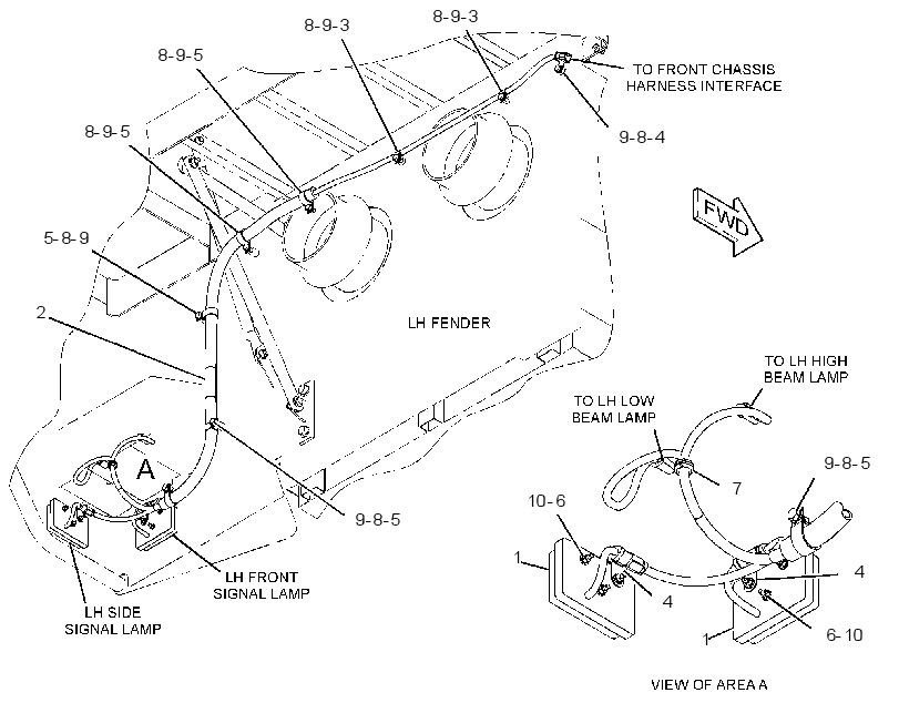 WIRING GP-FENDER 2450914 CAT