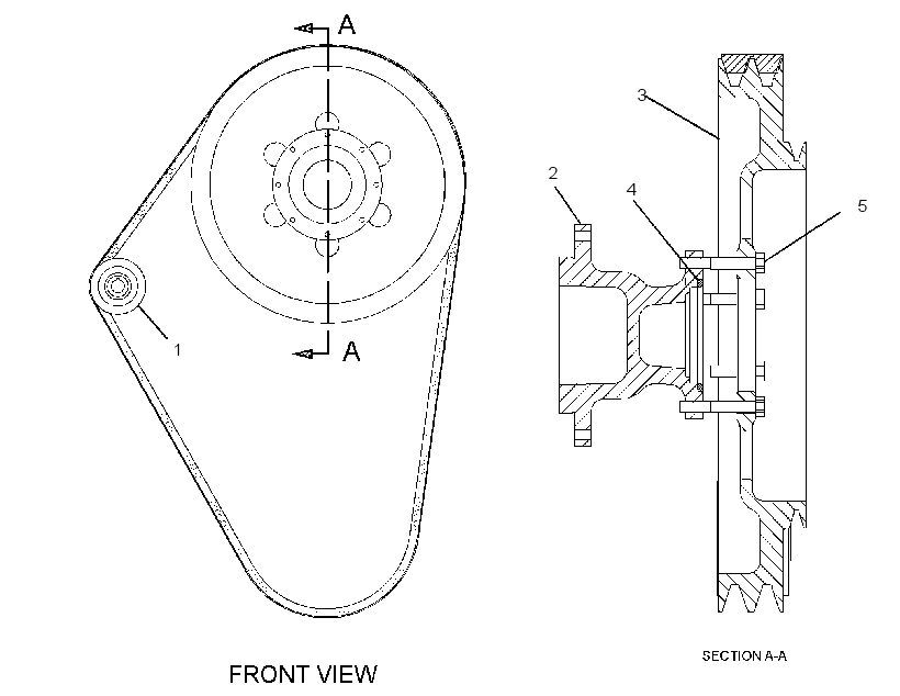 PULLEY GP-FAN & ALT DRIVE 1940607 CAT