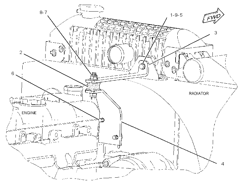 BRACKET GP-RADIATOR 2702928 CAT
