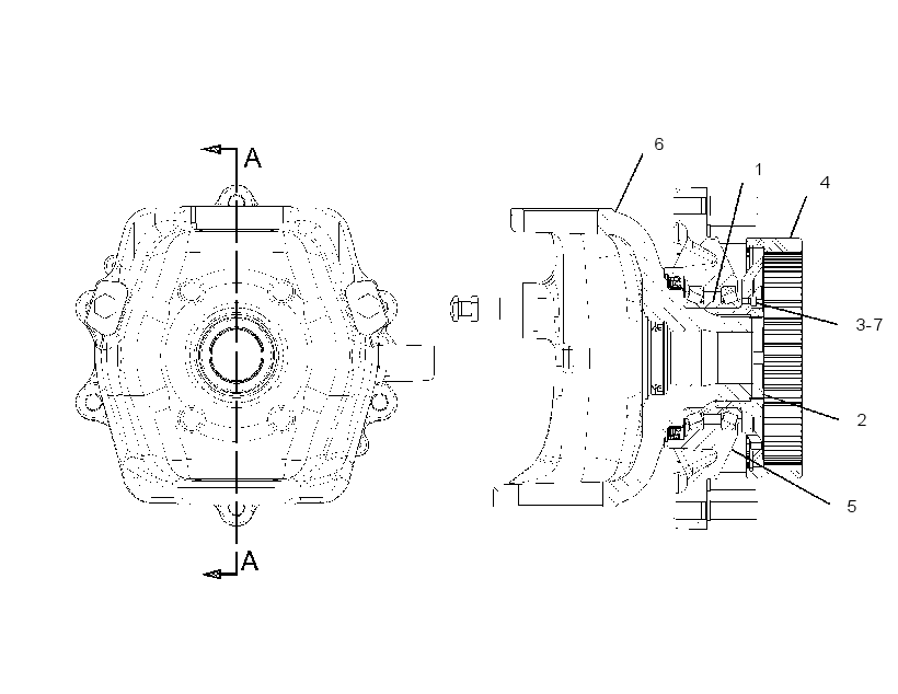 HOUSING & FLANGE GP-AXLE 2167476 CAT