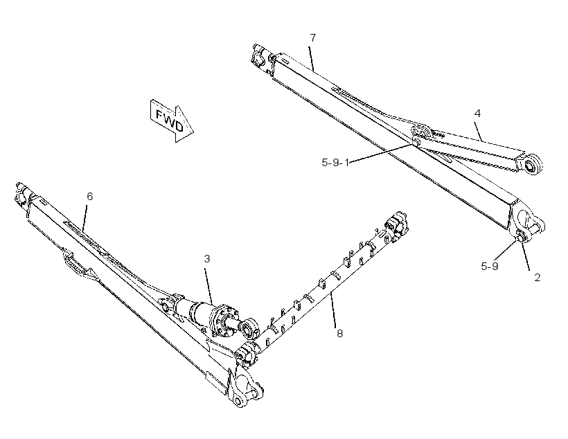 PUSH ARM GP-STABILIZER 2168304 CAT