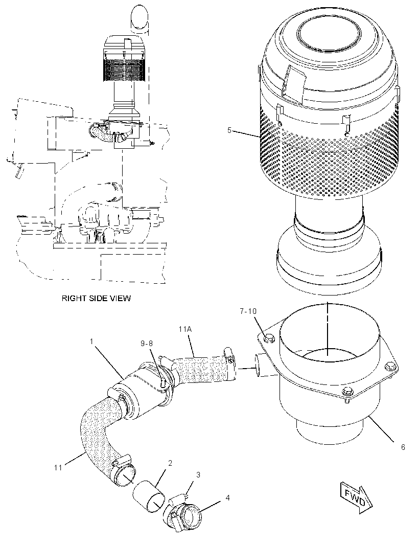 PRECLEANER AR 2541791 CAT