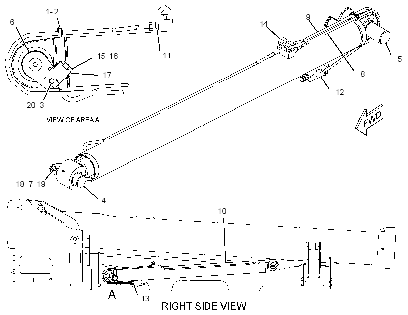 CYLINDER & MTG GP-BOOM 2671841 CAT