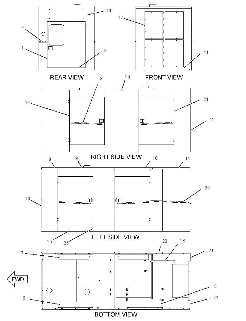 ENCLOSURE GP-GENSET 2752210 CAT