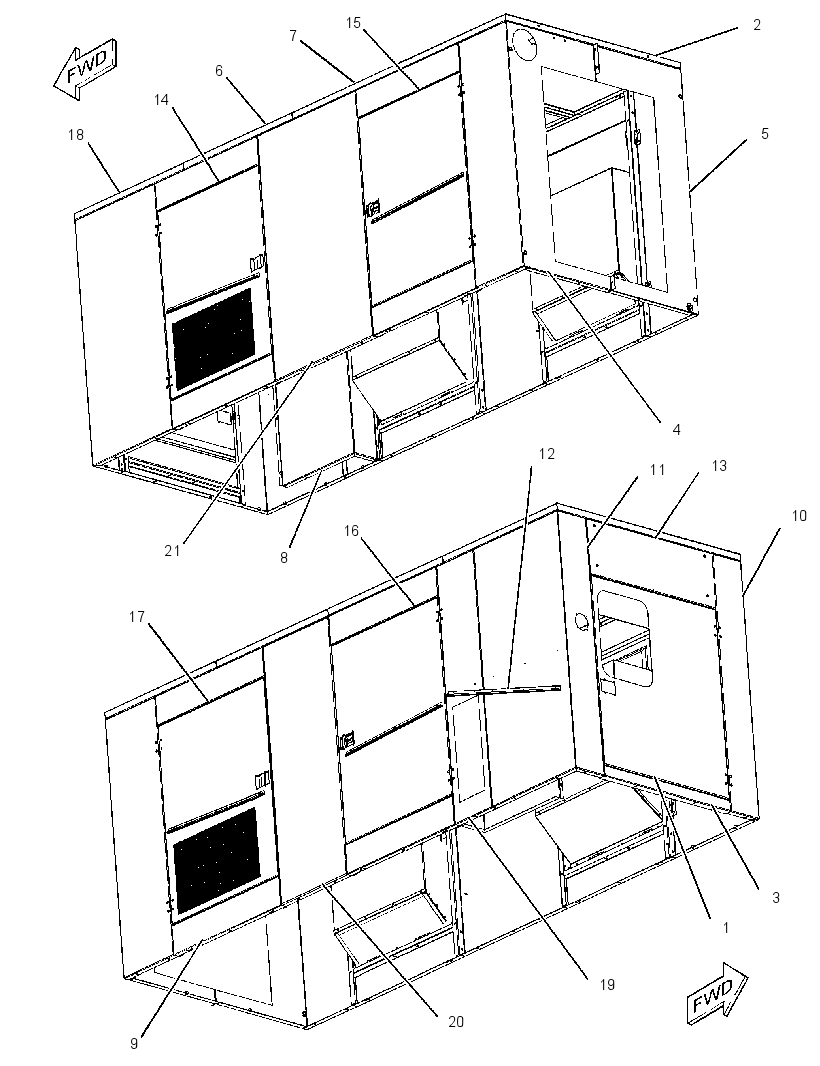 ENCLOSURE GP-GENSET 2703862 CAT