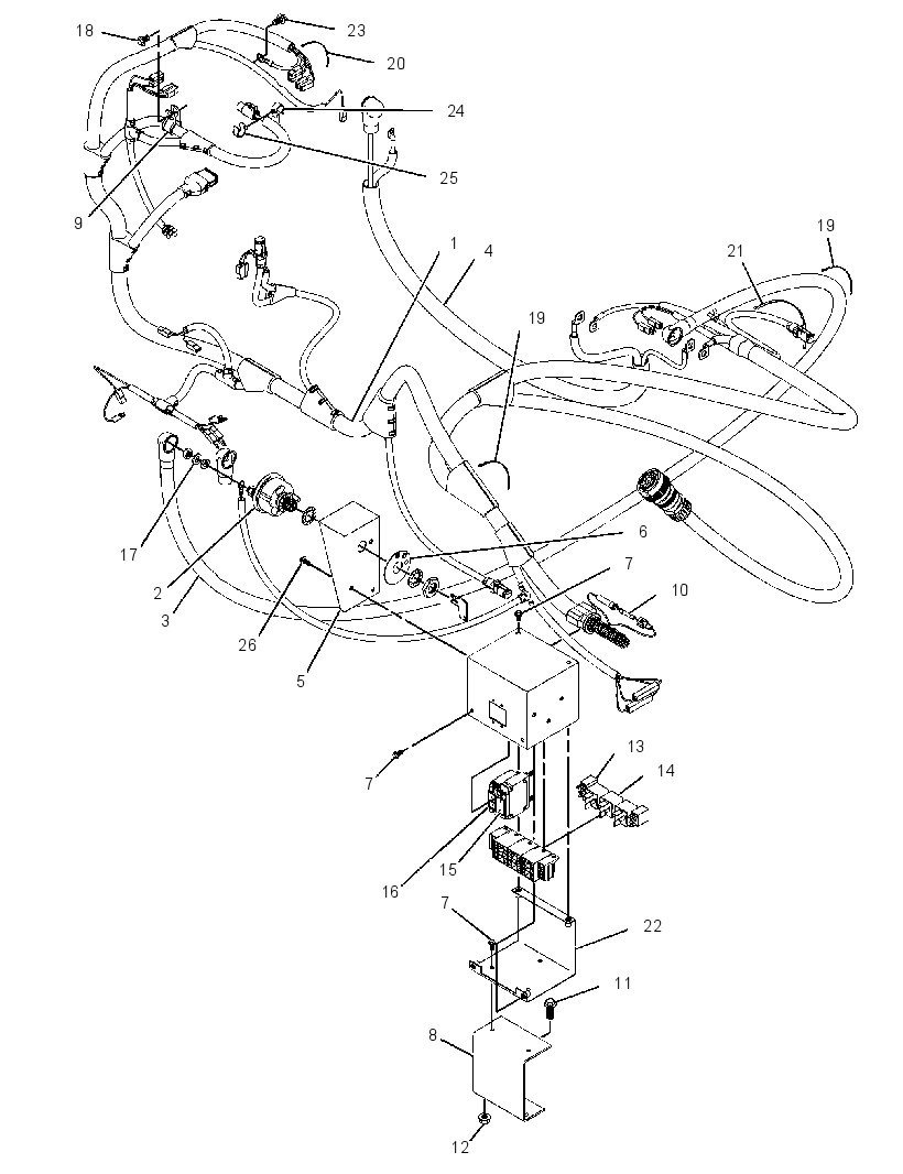 WIRING GP-INSTR & IGNITION 2741241 CAT