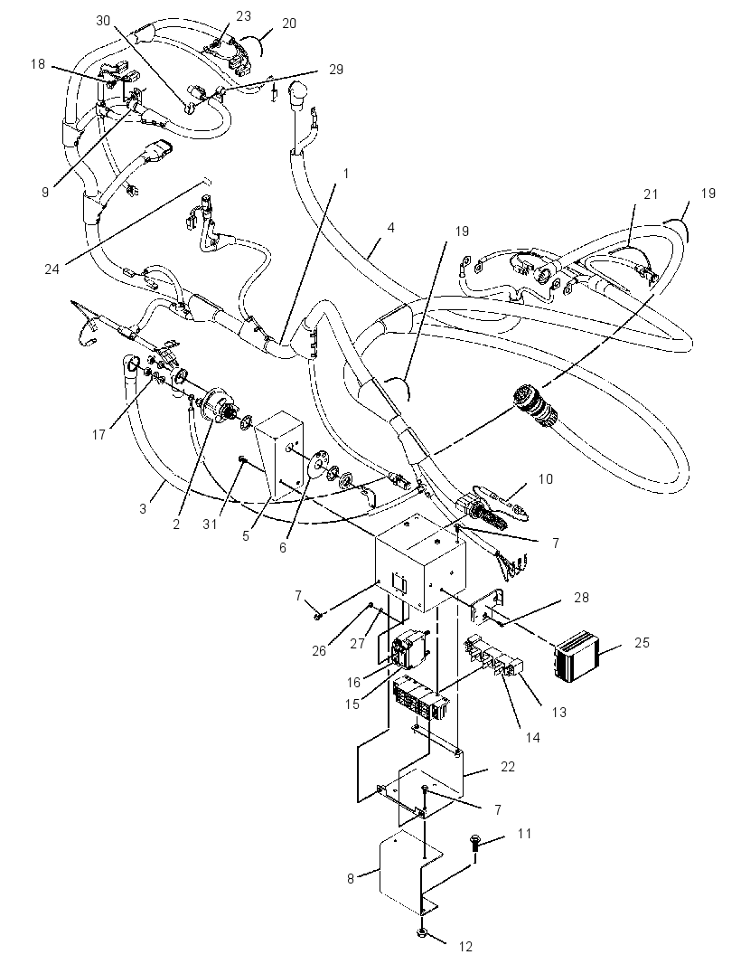 WIRING GP-INSTR & IGNITION 2741871 CAT