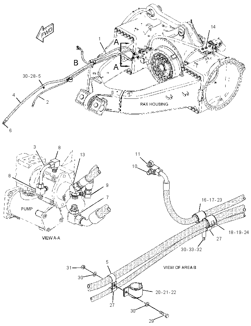LINES GP-REAR AXLE LUBRICATION 2402793 CAT