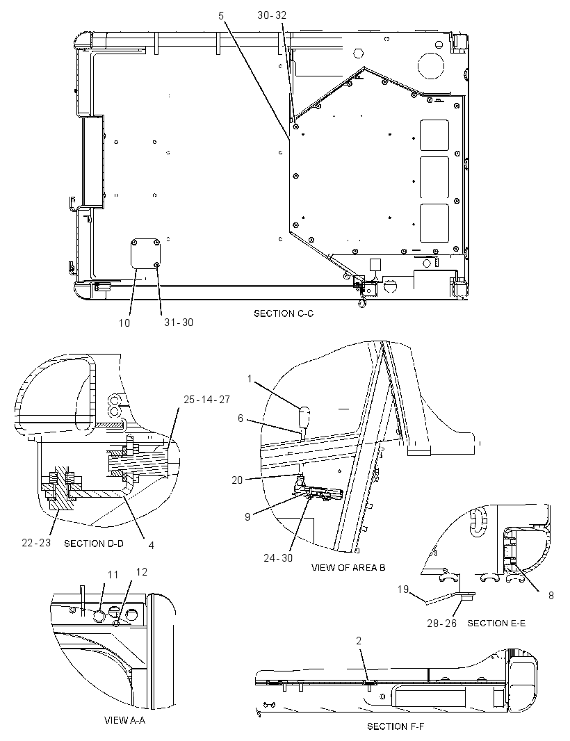 Кабина закрытая с ROPS 2746174 CAT