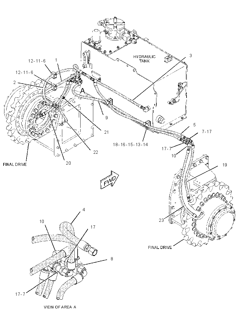 LINES GP-BRAKE & SHIFT 2549010 CAT