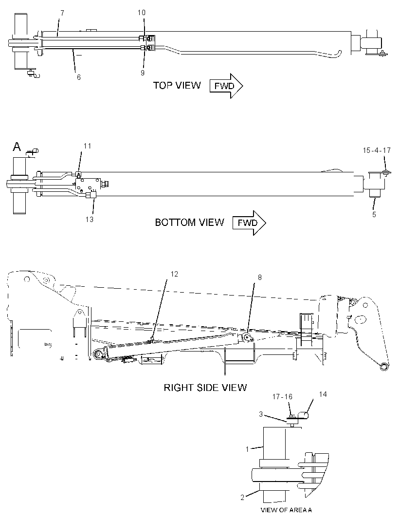 CYLINDER & MTG GP-BOOM 2671838 CAT