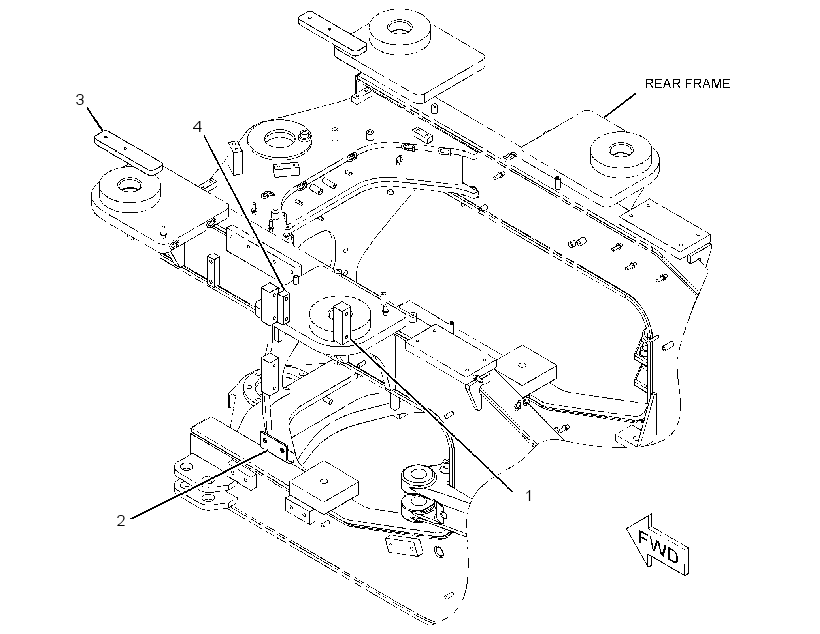 HARDWARE GP-REAR FRAME 2492828 CAT