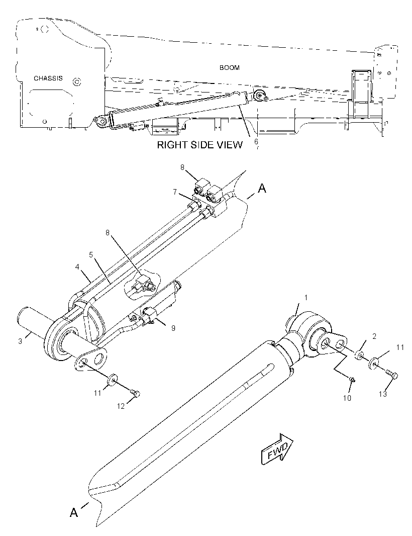 CYLINDER & MTG GP-BOOM 2671837 CAT