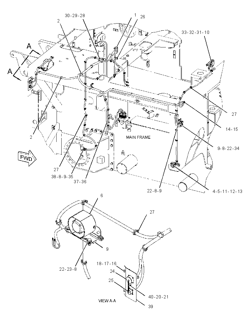 WIRING GP-HYDRAULIC CONTROL 2561125 CAT