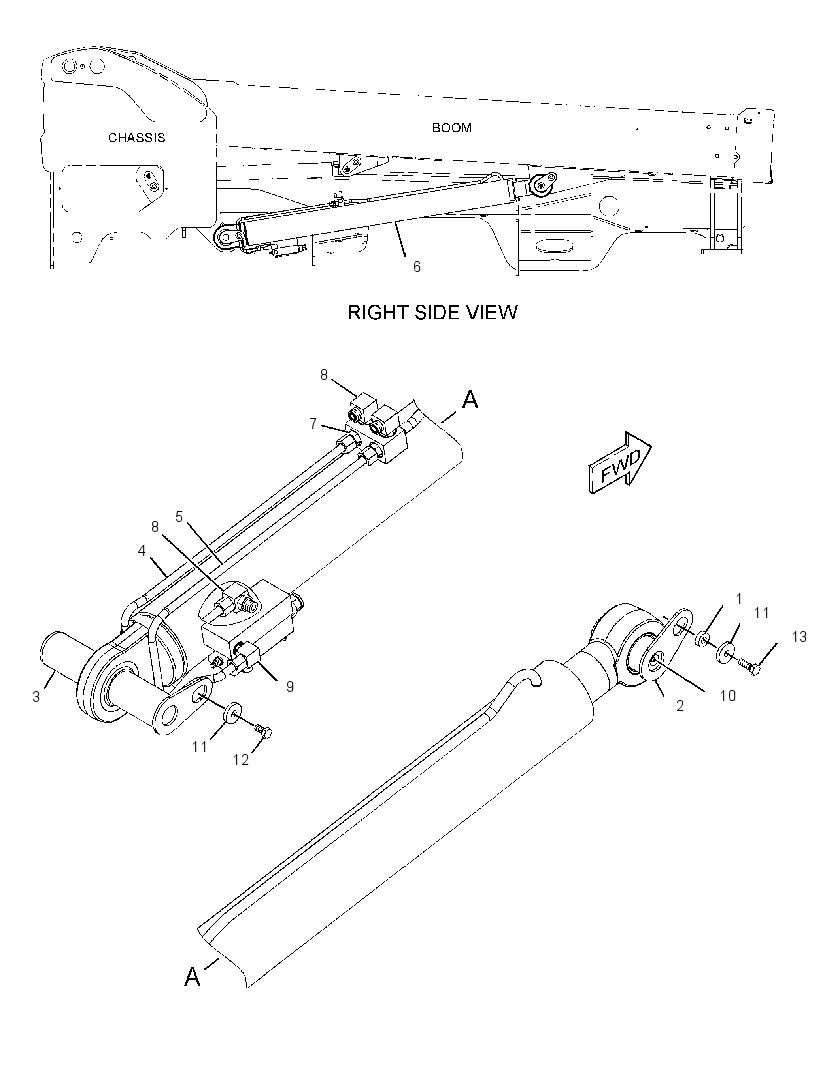 CYLINDER & MTG GP-BOOM 2671836 CAT