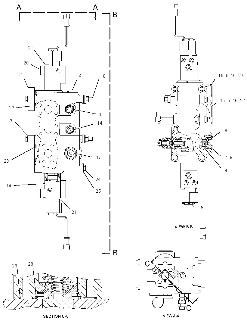 VALVE GP-HOIST CONTROL 1395823 CAT