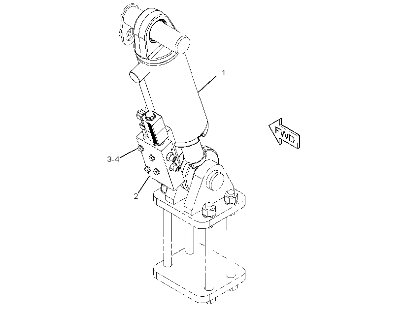CYLINDER & VALVE GP-AXLE LOCK 2671103 CAT
